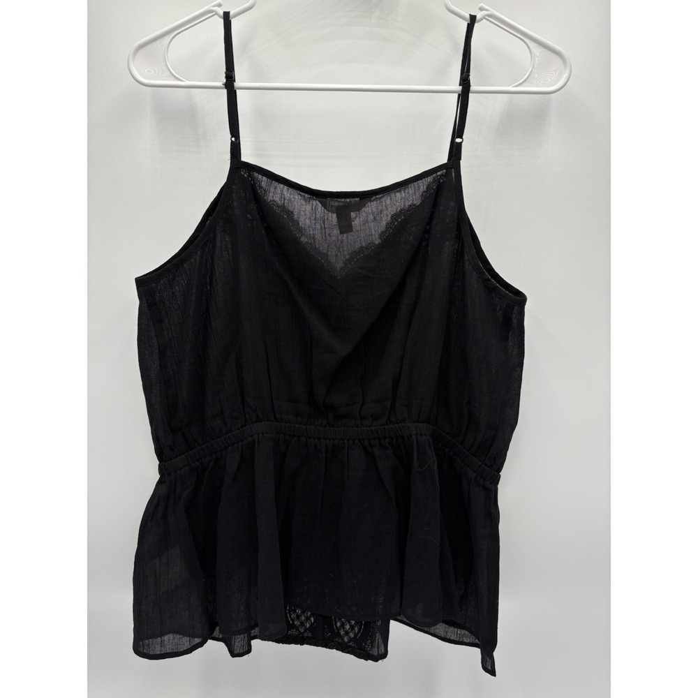 Express Black Lace Trim M fairy grunge Boho Sheer Babydoll romantic grunge - Picture 6 of 9